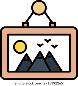 Quadro Novo design de ícone de vetor criativo