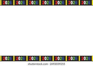 frame with new year theme 2026