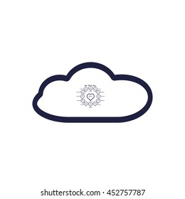Frame for a newborn baby. icon. vector design