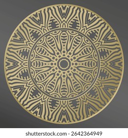 Quadro. Padrão não trivial para placas, bandejas, pratos e placas de lembrança. Ilustração vetorial. Mandala.