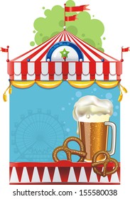 Frame Oktoberfest with space for text. Vector illustration