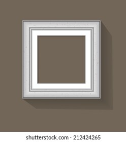 frame old silver vintage