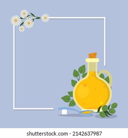 frame with olive oli and daisy