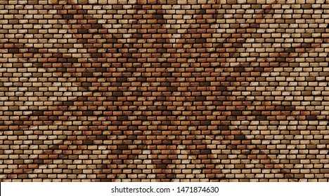 frame on brick wall background - illustration vactor