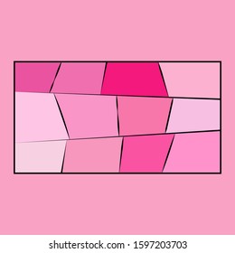 frame on a pink background. frame