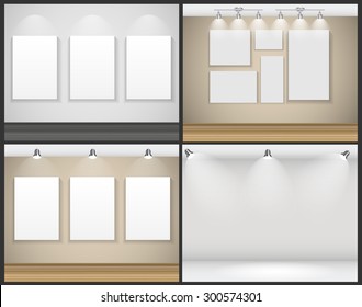 Frame on Wall for Your Text and Images, Vector Illustration EPS10