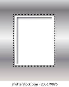 frame on the wall.Vector illustration