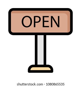  frame open sign 