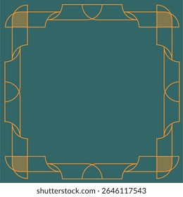 The frame is openwork in the Art Deco style of Gatsby