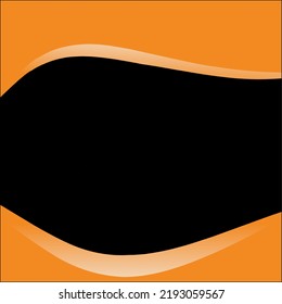 Frame orange abstract background with place for text