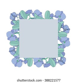 Frame of orchids