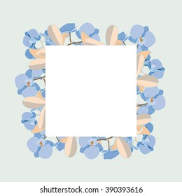 Frame of orchids 