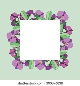 Frame of orchids 