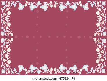 Frame in oriental style