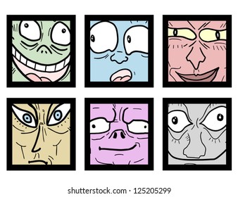 Frame original color faces