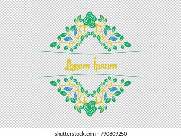 frame ornament, background ornament, classic and simple ornament. certificate frame.