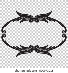 Frame ornament in baroque style.