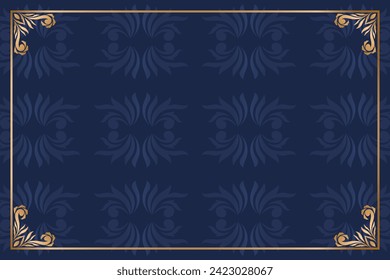 Frame with ornament gold and texture background