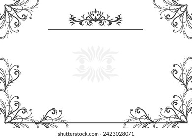 Frame with ornament gold and texture background