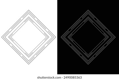 frame ornament, vector shape Design, Islamic frame,