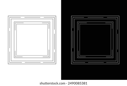 Rahmenornament, Vektorgrafik Form Design, Islamischer Rahmen,