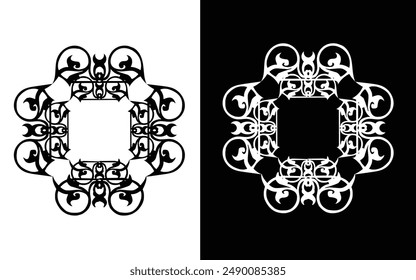 frame ornament, vector shape Design, Islamic frame,