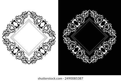 frame ornament, vector shape Design, Islamic frame,
