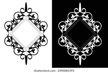 marco ornamento, forma de Vector Diseño, marco islámico,