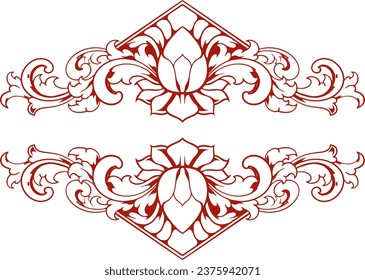 Frame ornament vintage classic element decoration