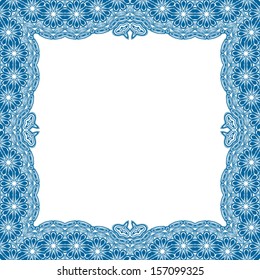 Frame ornament vintage floral design, EPS8 - vector graphics.