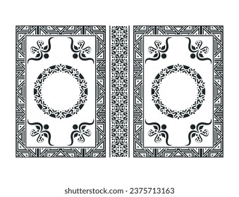 Frame Ornamental book cover design