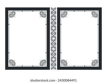 Frame Ornamental book cover design