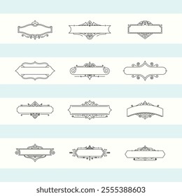 Frame Ornaments Decorative Collection Illustration