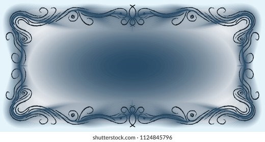 frame of ornate lines
