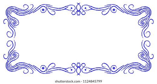 frame of ornate lines