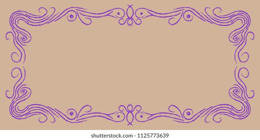 frame of ornate lines