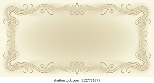 frame of ornate lines