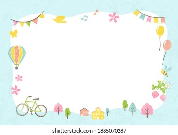 frame of outside in spring