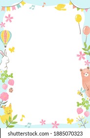 frame of outside in spring