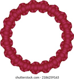 frame oval shape vector symbol