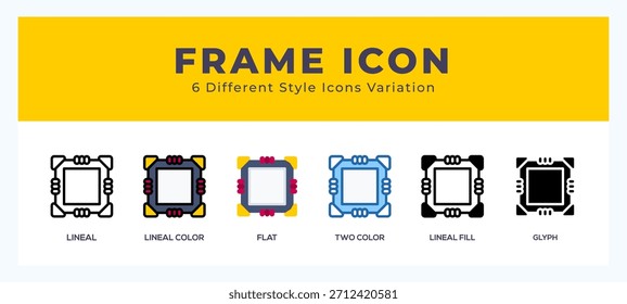 Frame pack of icons. vector illustration.