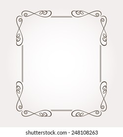 Frame and page decoration. Vector illustration