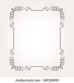 Frame and page decoration. Vector illustration