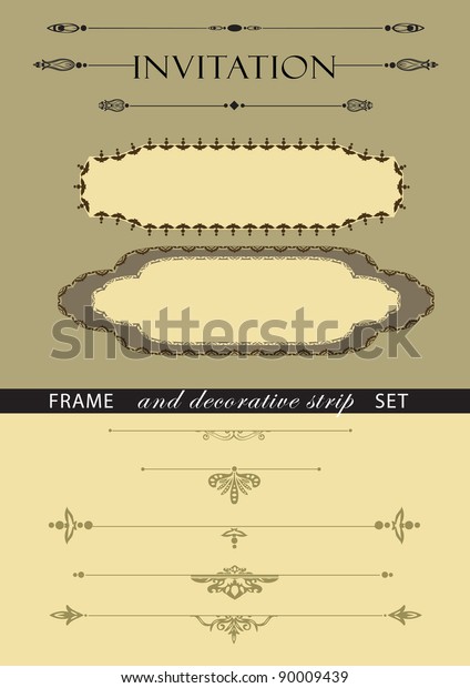  frame and page
decoration vector set