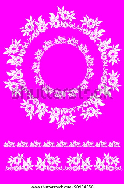  frame and page
decoration vector set