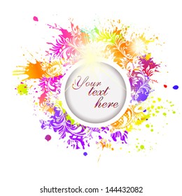 frame from paint spots
