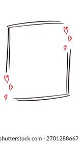 Quadro padrão desenho preto cor mockup vazio banco amor forma coração vermelho cor rosa linha elemento símbolo feliz dia dos namorados imagem feliz dia dos namorados moldura borda 14 quatorze dia 