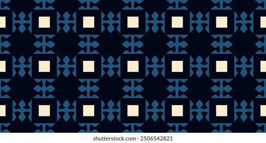 Frame pattern cute square shaped motif background diamonds texture. Repeating tiny small elements modern fabric design textile swatch. Stylish fashion dress, scarf border, shirt all over print block.
