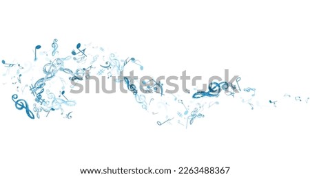 Frame pattern of musical notes on white. Musical symbols for banner of festival, print design, melody recording, design back layers. Vector musical notation symphony signs, notes for sound tune music
