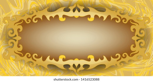 Frame. Patterned frame. Baroque style. Frame in a classic style. Ornate frame. Marble texture. Banner. Business card. Flyer. Vector graphics